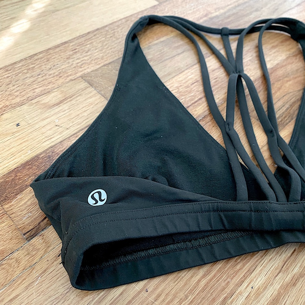 lululemon athletica Black Strappy Bra